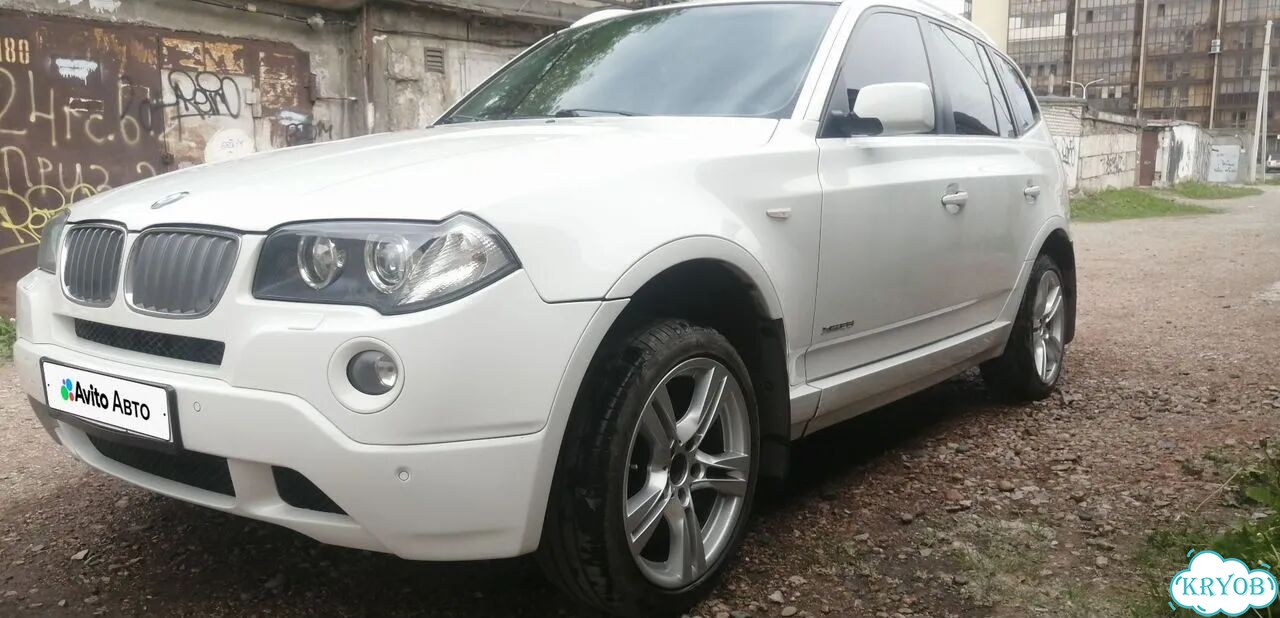BMW X3 2.5 AT, 2009, битый, 125 000 км фото 3