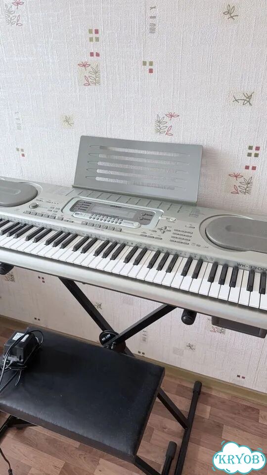 Синтезатор Casio WK-3300 + стойка + банкетка фото 1