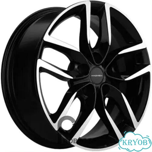 Khomen KHW 1708 6.5x17 5*114.3 ET49 DIA67.1 Black фото 1