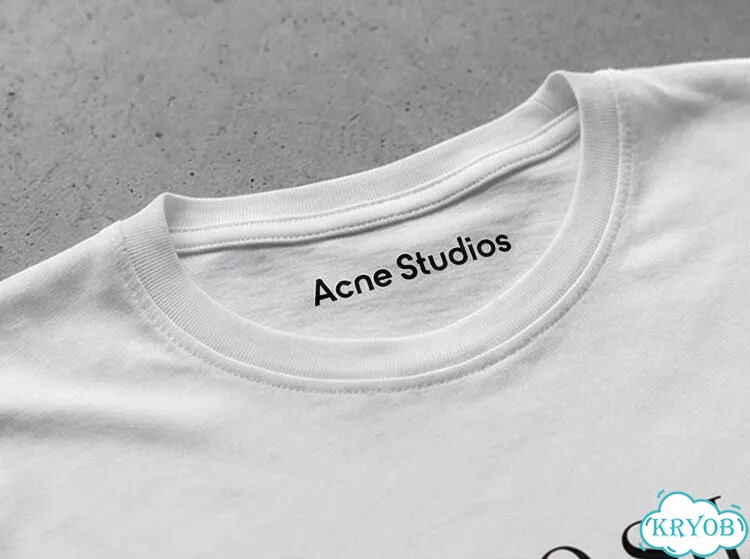Лонгслив белый Acne Studios Pacifico Silano streetwear vintage unisex DAC0115 фото 4