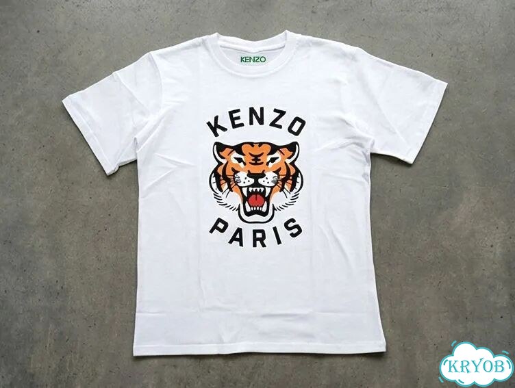 Футболка белая Kenzo paris Тигр streetwear vintage unisex DAC0134 фото 1