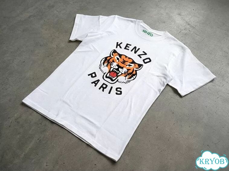 Футболка белая Kenzo paris Тигр streetwear vintage unisex DAC0134 фото 2