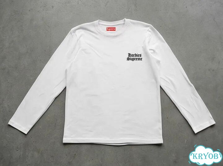 Лонгслив белый Supreme X Hardies Association SS23 Week 13 Dog streetwear vintage unisex DAC0241 фото 2