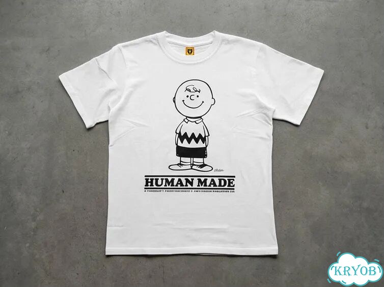 Футболка белая Human Made X Peanuts ss23 Joint Family Charles Brown anime archive y2k DAC0206 фото 1