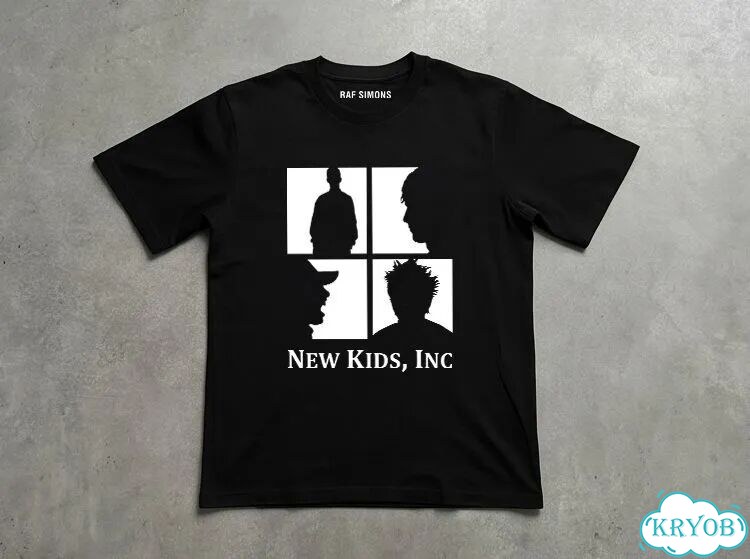 Футболка черная Raf Simons SS03 New Kids archive type unisex DAC0188 фото 1