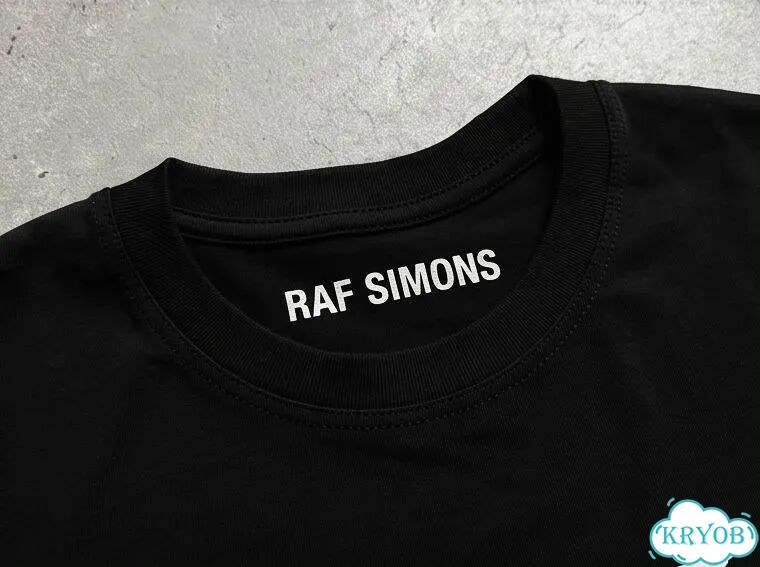 Футболка черная Raf Simons SS03 New Kids archive type unisex DAC0188 фото 3