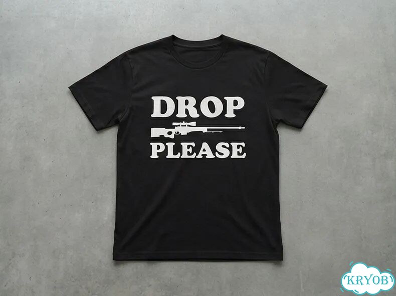 Футболка черная Drop please streetwear vintage unisex DAD0027 фото 1