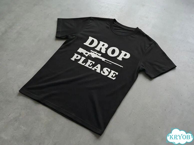 Футболка черная Drop please streetwear vintage unisex DAD0027 фото 2