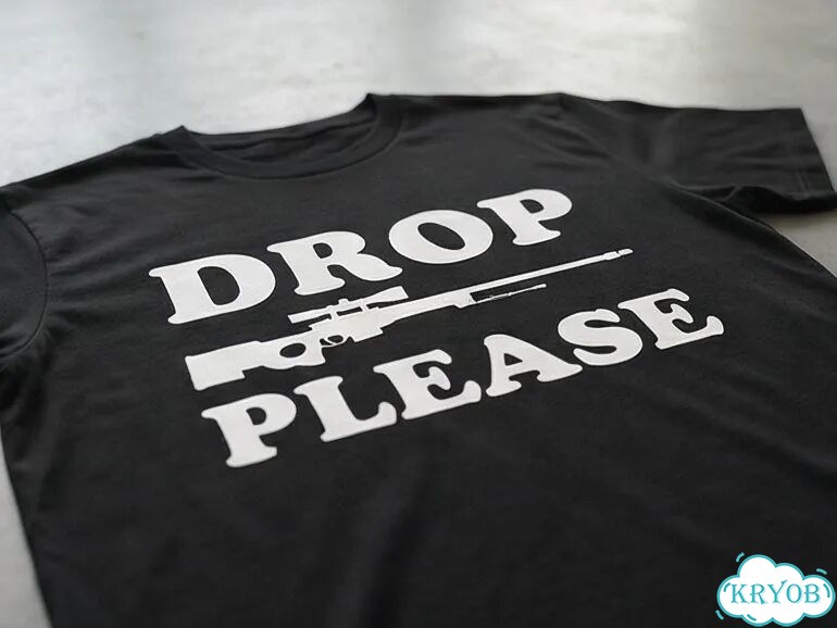 Футболка черная Drop please streetwear vintage unisex DAD0027 фото 3