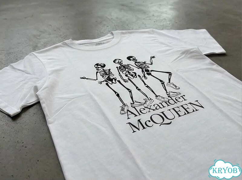 Футболка Alexander McQween Скелеты luxury archive unisex DAC0029 фото 2