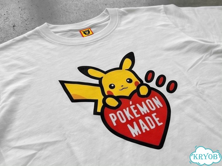 Футболка белая Human Made x Pokemon anime anime archive y2k DAC0205 фото 3