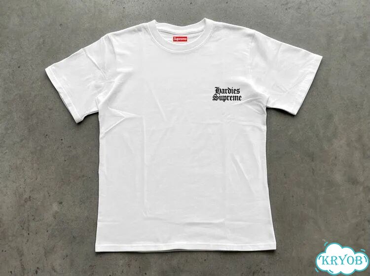 Футболка белая Supreme X Hardies Association SS23 Week 13 Dog streetwear vintage unisex DAC0241 фото 2