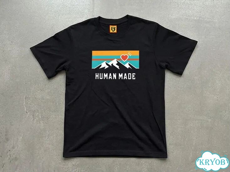 Футболка черная Human Made Everest streetwear vintage unisex DAC0114 фото 1