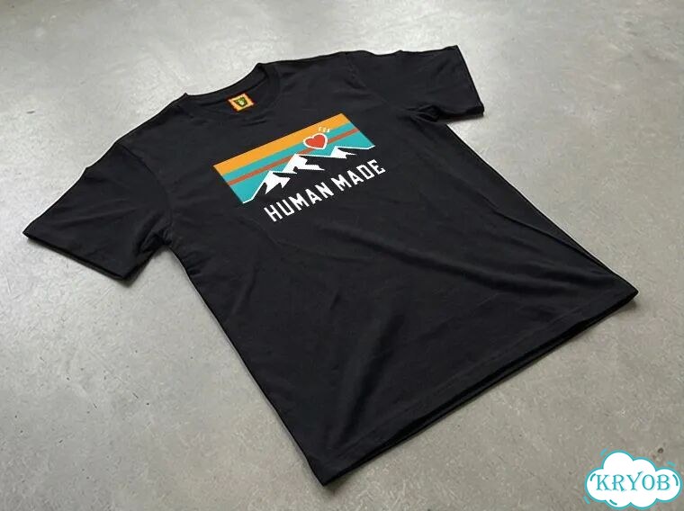 Футболка черная Human Made Everest streetwear vintage unisex DAC0114 фото 3