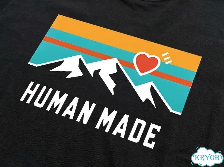 Футболка черная Human Made Everest streetwear vintage unisex DAC0114 фото 4