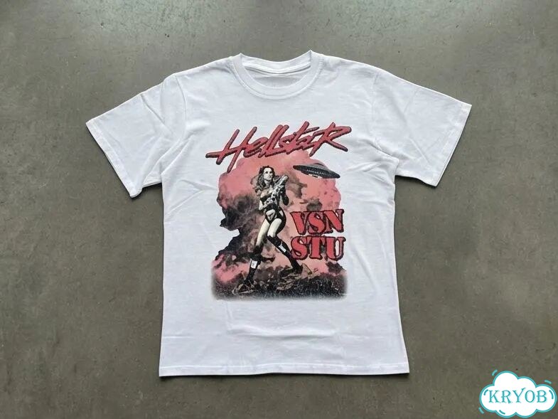 Футболка белая Hellstar VSN STU streetwear vintage unisex DAD0046 фото 1