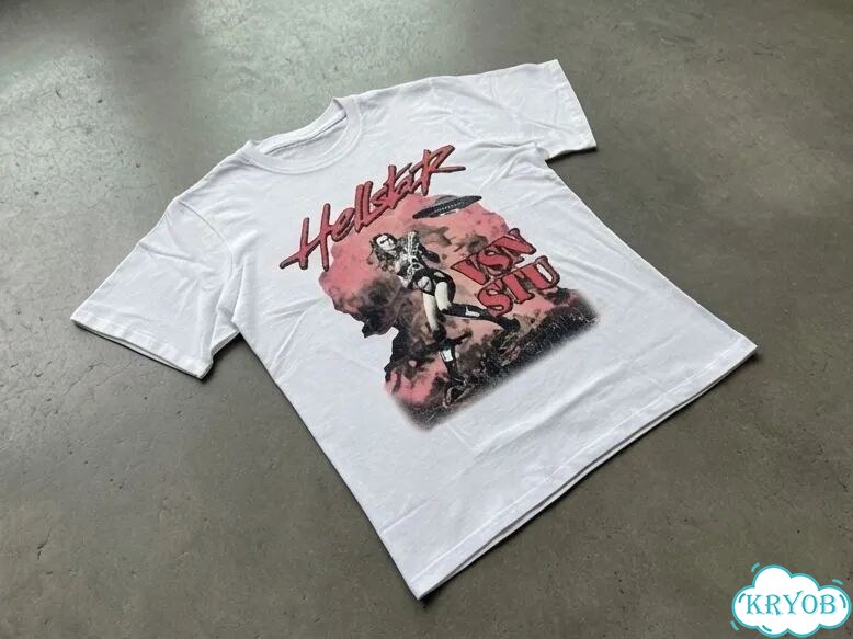 Футболка белая Hellstar VSN STU streetwear vintage unisex DAD0046 фото 2