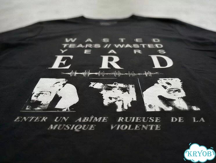 Лонгслив черный Enfants riches deprimes erd Wasted tears darkwear gothic unisex DAC0081 фото 3