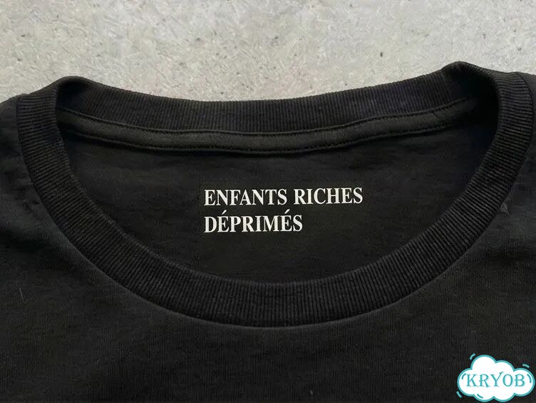 Лонгслив черный Enfants riches deprimes erd Wasted tears darkwear gothic unisex DAC0081 фото 5
