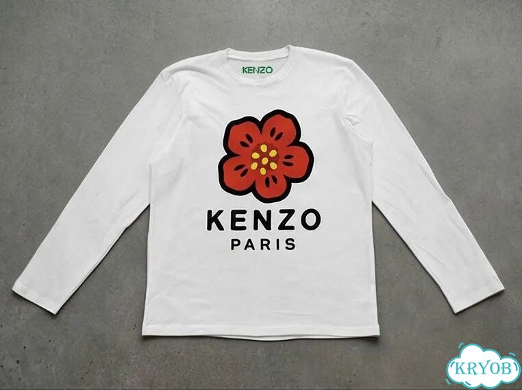 Лонгслив белый Kenzo paris streetwear vintage unisex DAC0133 фото 1