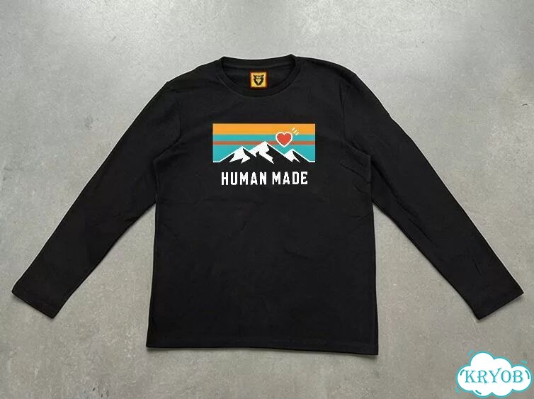 Лонгслив черный Human Made Everest streetwear vintage unisex DAC0114 фото 1