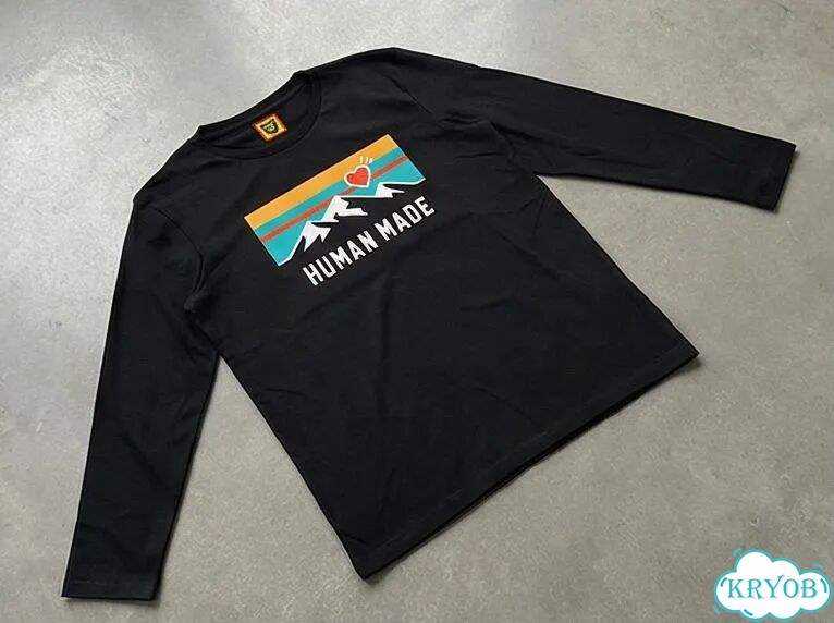 Лонгслив черный Human Made Everest streetwear vintage unisex DAC0114 фото 3