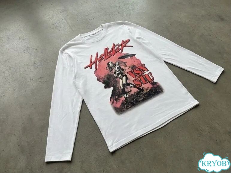 Лонгслив белый Hellstar VSN STU streetwear vintage unisex DAD0046 фото 2