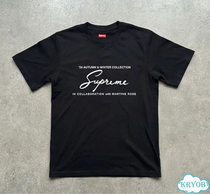 Футболка черная Supreme x Martine Rose archive type unisex DAC0045 фото 1