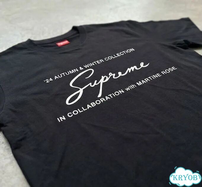Футболка черная Supreme x Martine Rose archive type unisex DAC0045 фото 2