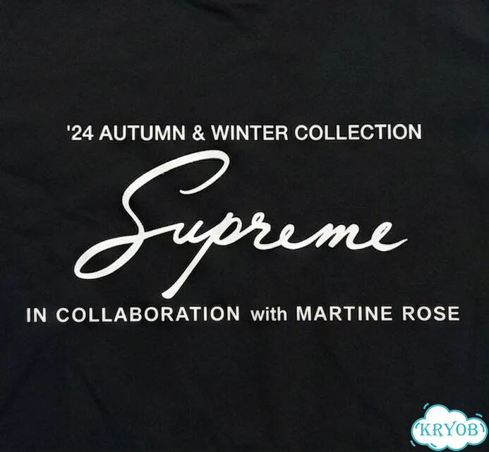 Футболка черная Supreme x Martine Rose archive type unisex DAC0045 фото 3