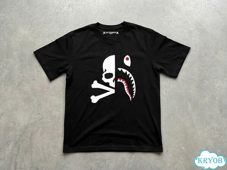 Футболка черная Mastermind and Bape streetwear vintage unisex DAC0099 фото 1