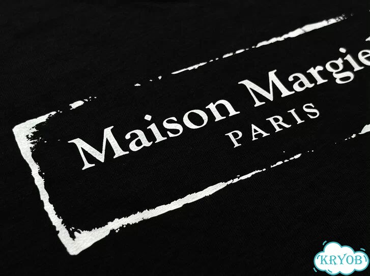 Футболка черная Maison Margiela Mason Majira ss25 520 logo print loose luxury archive unisex DAC0170 фото 2