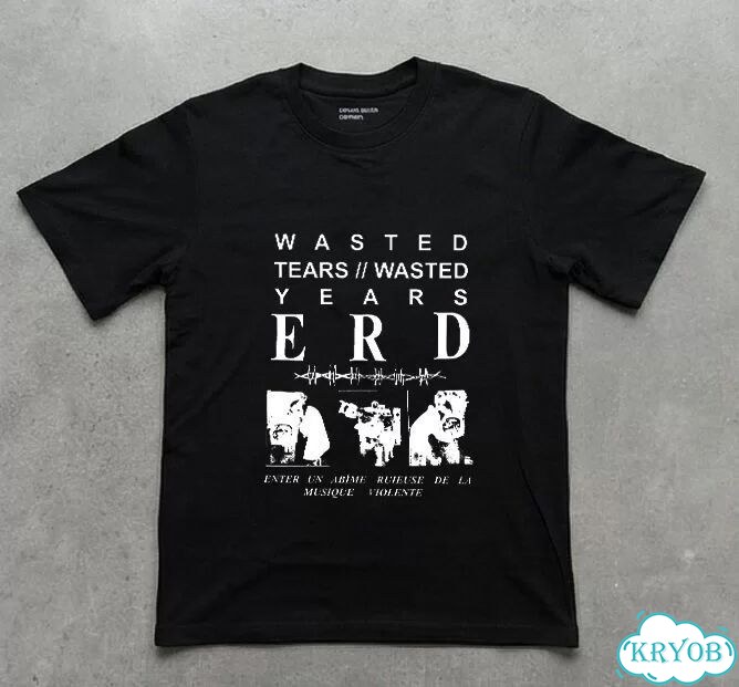 Футболка черная Enfants riches deprimes erd Wasted tears darkwear gothic unisex DAC0081 фото 1