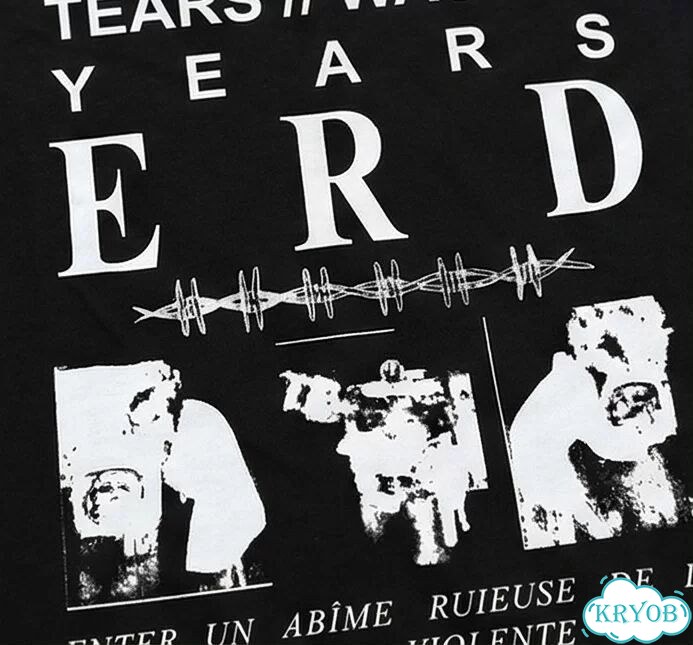 Футболка черная Enfants riches deprimes erd Wasted tears darkwear gothic unisex DAC0081 фото 3