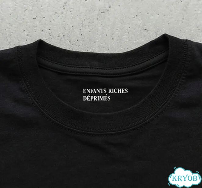 Футболка черная Enfants riches deprimes erd Wasted tears darkwear gothic unisex DAC0081 фото 4