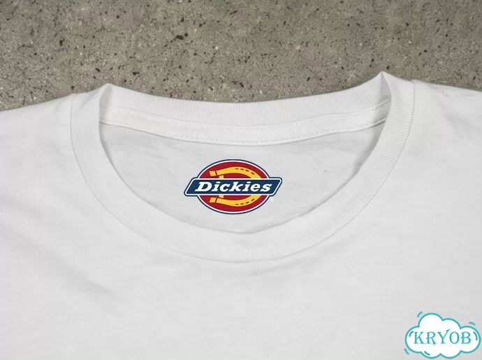 Футболка белая Dickies 10,000 needle embroidery craft streetwear vintage unisex DAC0223 фото 5