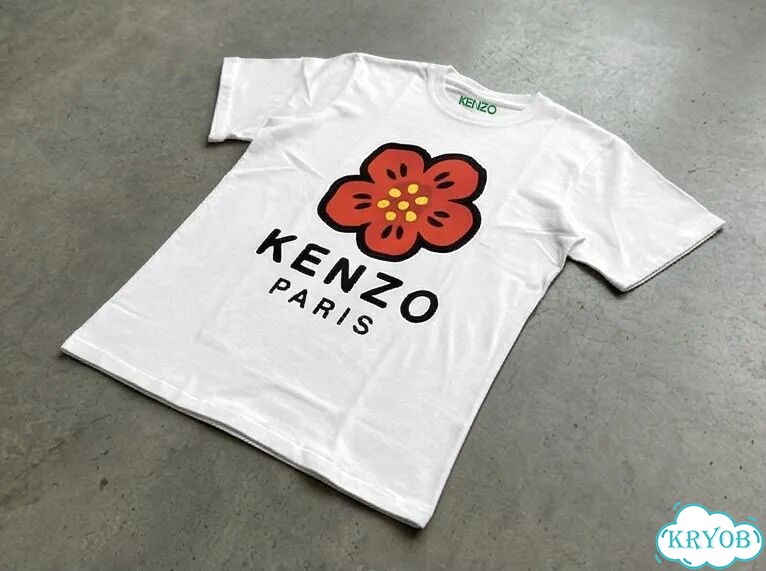 Футболка белая Kenzo paris streetwear vintage unisex DAC0133 фото 2