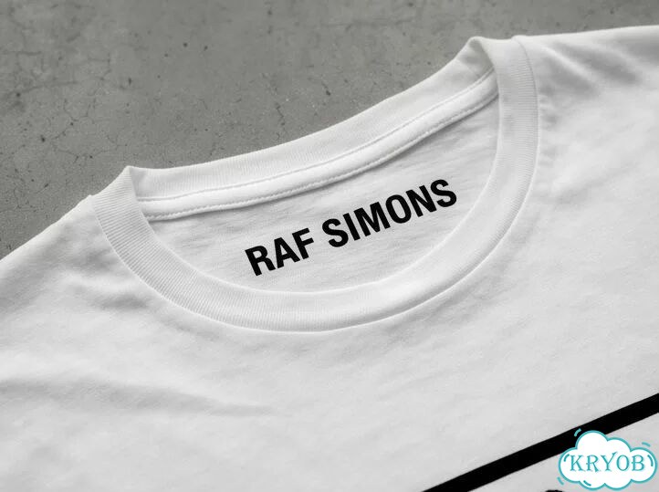 Лонгслив белый Raf simons peter de potter einzel ganger archive type unisex DAC0186 фото 4
