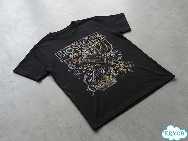 Футболка черная Bioshok streetwear vintage unisex DAD0047 фото 2