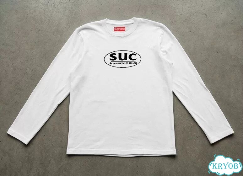 Лонгслив белый Supreme SUC streetwear vintage unisex DAC0150 фото 1