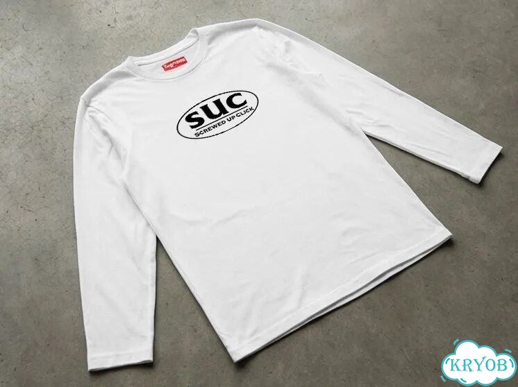 Лонгслив белый Supreme SUC streetwear vintage unisex DAC0150 фото 3
