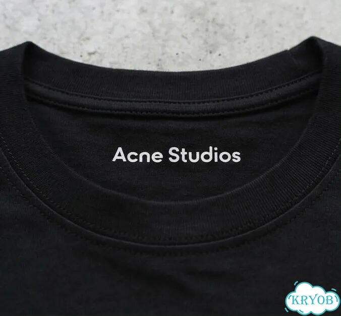 Футболка черная Acne Studios SS26 streetwear vintage unisex DAC0082 фото 4
