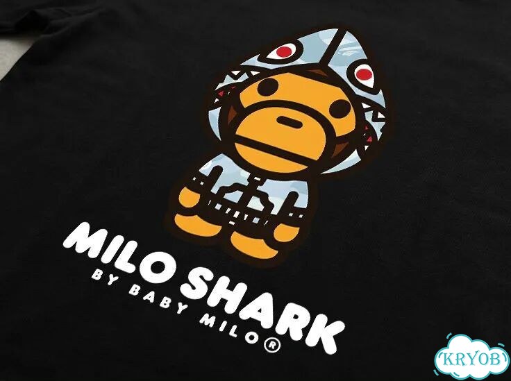 Лонгслив черный Bape ss26 Camoiflage Shark Hatshirt Monkey streetwear vintage unisex DAC0222 фото 3