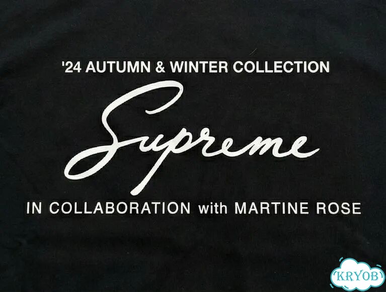 Лонгслив черный Supreme x Martine Rose archive type unisex DAC0045 фото 3