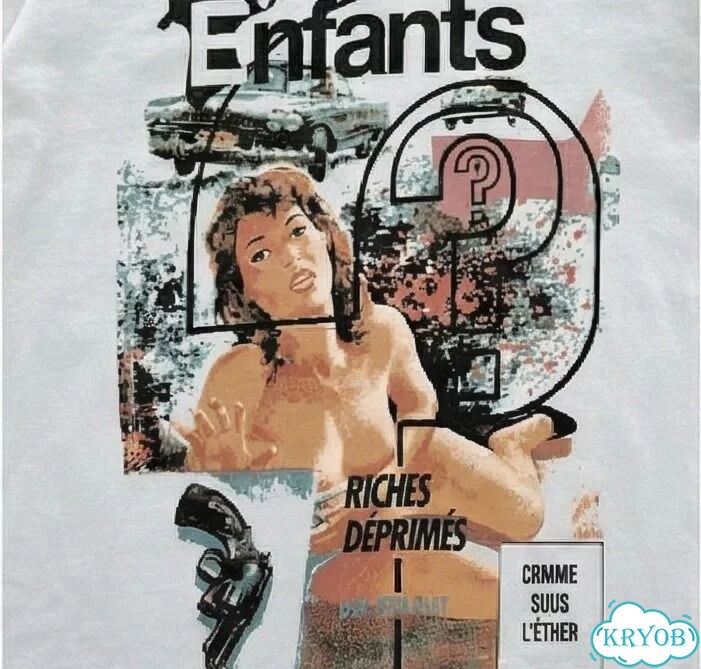 Лонгслив белый ERD Enfants Riches Deprimes Comme sous darkwear gothic unisex DAC0012 фото 3