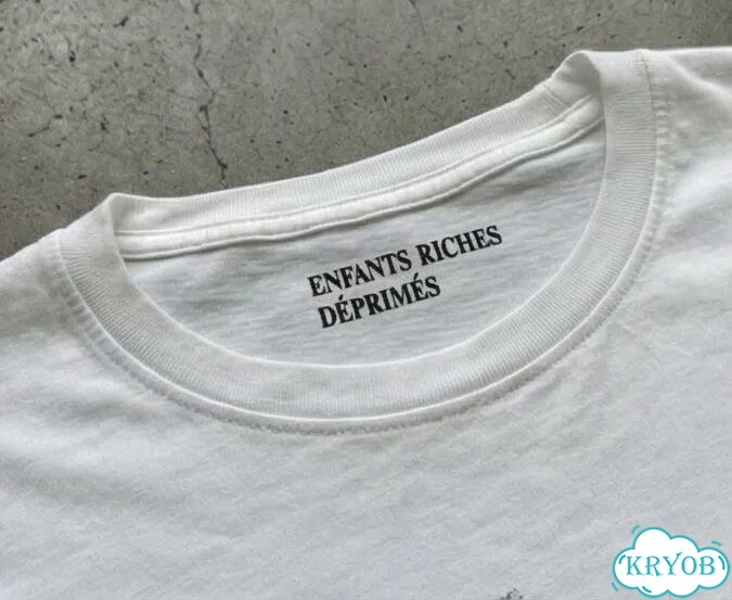 Лонгслив белый ERD Enfants Riches Deprimes Comme sous darkwear gothic unisex DAC0012 фото 5