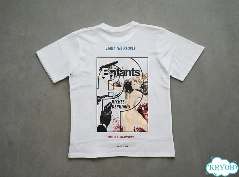 Футболка белая ERD Enfants Riches Deprimes Comme sous darkwear gothic unisex DAC0012 фото 2