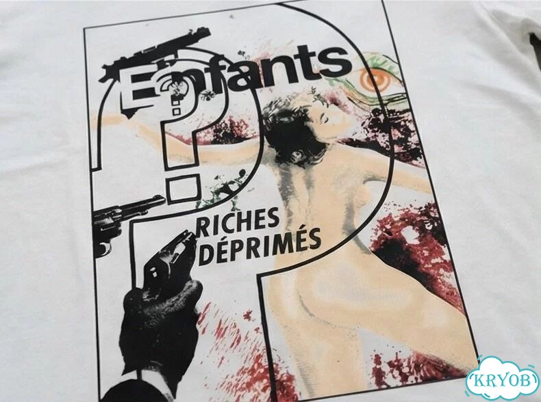 Футболка белая ERD Enfants Riches Deprimes Comme sous darkwear gothic unisex DAC0012 фото 4