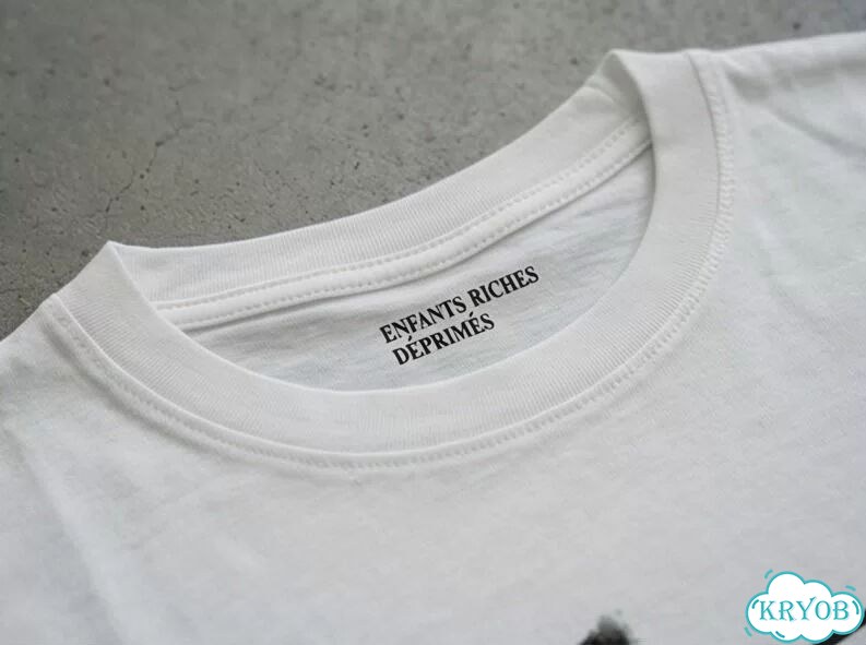 Футболка белая ERD Enfants Riches Deprimes Comme sous darkwear gothic unisex DAC0012 фото 5