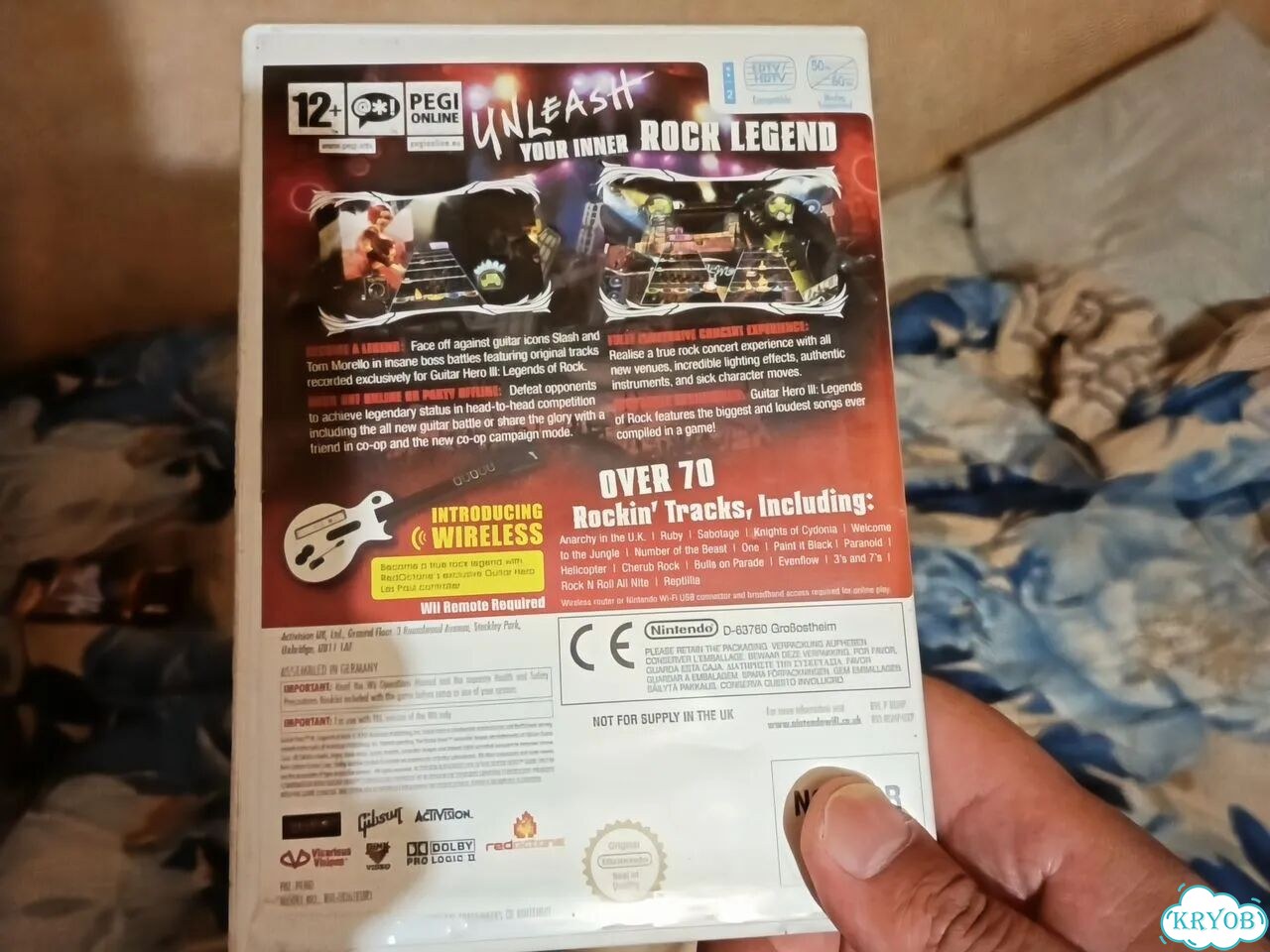 Guitar hero 3 диск для Nintendo Wii фото 2